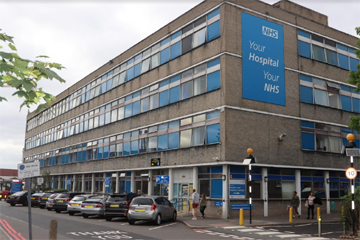 Picture of the Maternity block at Watford hospital