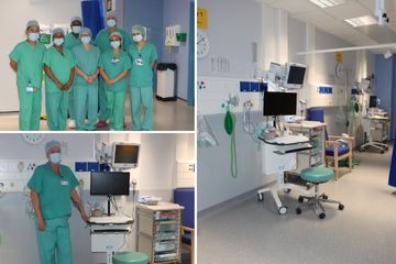 Picture of theatres staff and new recovery rooms