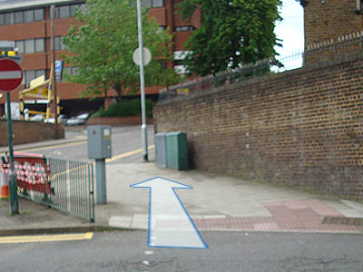 Picture of the pedestrian crossing at King Harry Street