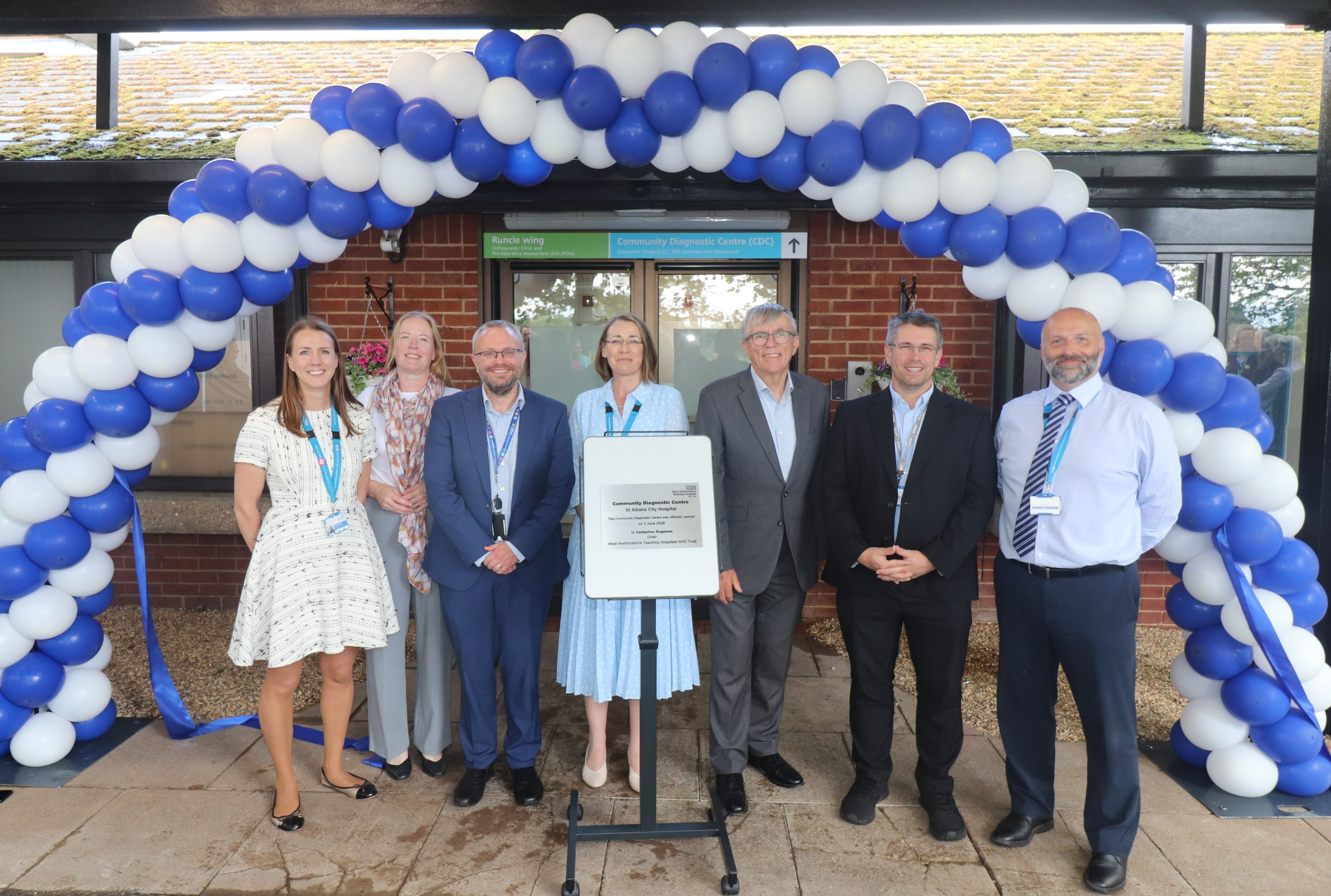 Members of West Herts staff at the CDC opening