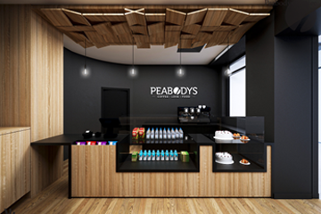 Picture of a typical Peabodys coffee shop café