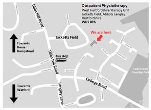 A picture of map showing the location of jacketts Field