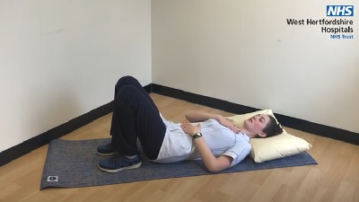 Picture of a person lying on the floor