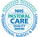 Picture of the icon for NHS Pastoral care quality award and a link to their website