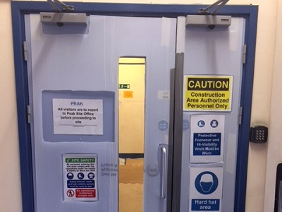 Picture of the door to the Simulation  Suite