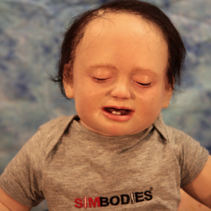 picture showing a realistic manikin, roughly 1 years old